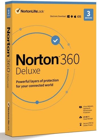 Norton 360 Deluxe 2024 EU Key (6 měsíců / 3 zařízení) + 25 GB cloudového úložiště