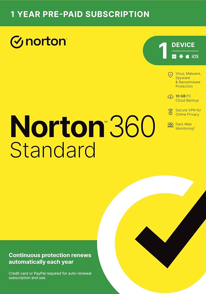 Norton 360 2024 EU Key (1 rok / 1 zařízení) + 10 GB cloudového úložiště + VPN + správce hesel