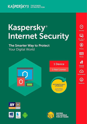 klíč Kaspersky Internet Security 2024 (2 roky / 1 zařízení)