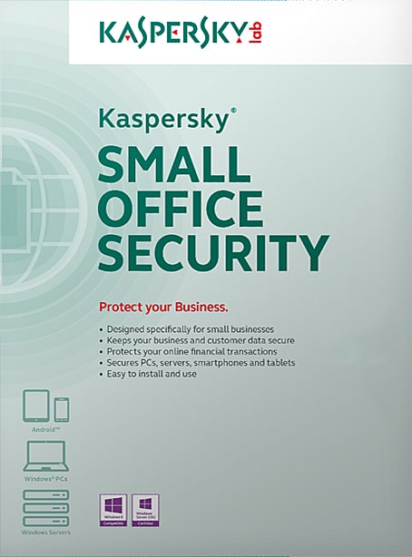 Kaspersky Small Office Security (5 počítačů / 1 server / 5 mobilních zařízení / 1 rok)