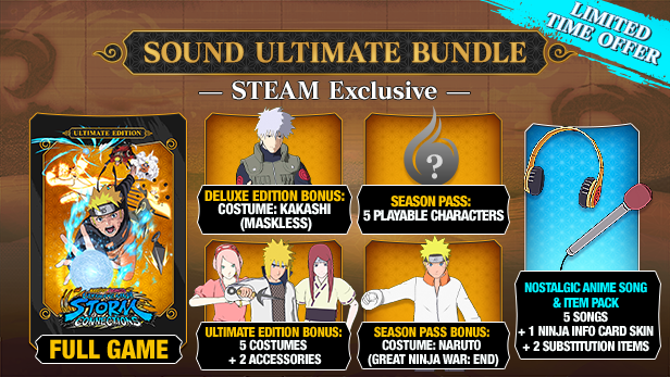 NARUTO X BORUTO Ultimate Ninja STORM CONNECTIONS Sound Ultimate Bundle Steam účet