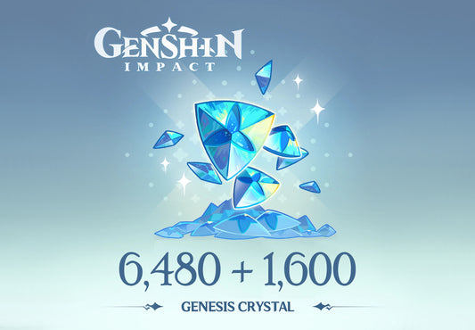 Genshin Impact - 6 480 + 1 600 krystalů Genesis Reidos Voucher