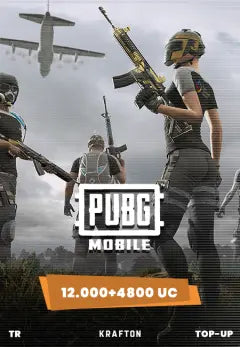 PUBG Mobile: 12000 + 4200 Neznámá hotovost Předplacená služba CD Key