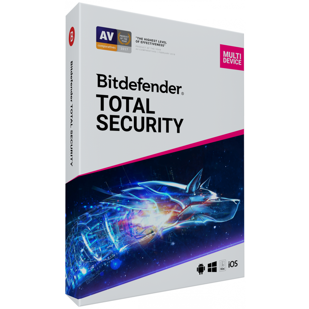 Bitdefender Total Security 2020 - 2019 Klíč - 5 zařízení, 90 dní - RoyalKey