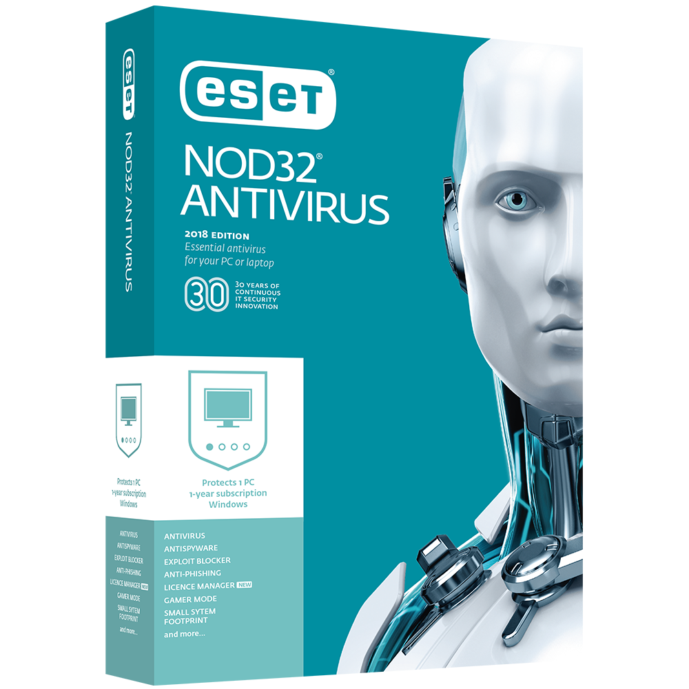 Eset NOD32 Antivirus 180 dní 1 PC Global Key