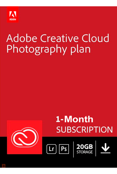 Předplatné Adobe Photography Plan 20 GB 1 měsíc Globální klíč
