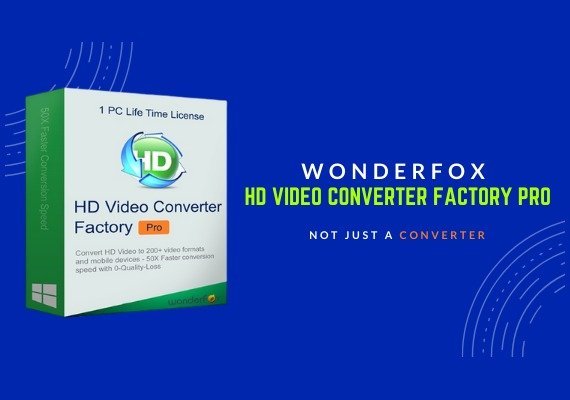 Wonderfox: HD Video Converter Factory Pro Doživotní EN/FR/JA/ZH/ES Globální softwarová licence CD Key