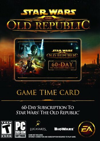 Star Wars: The Old Republic 60 dní časová karta Globální oficiální stránky CD Key